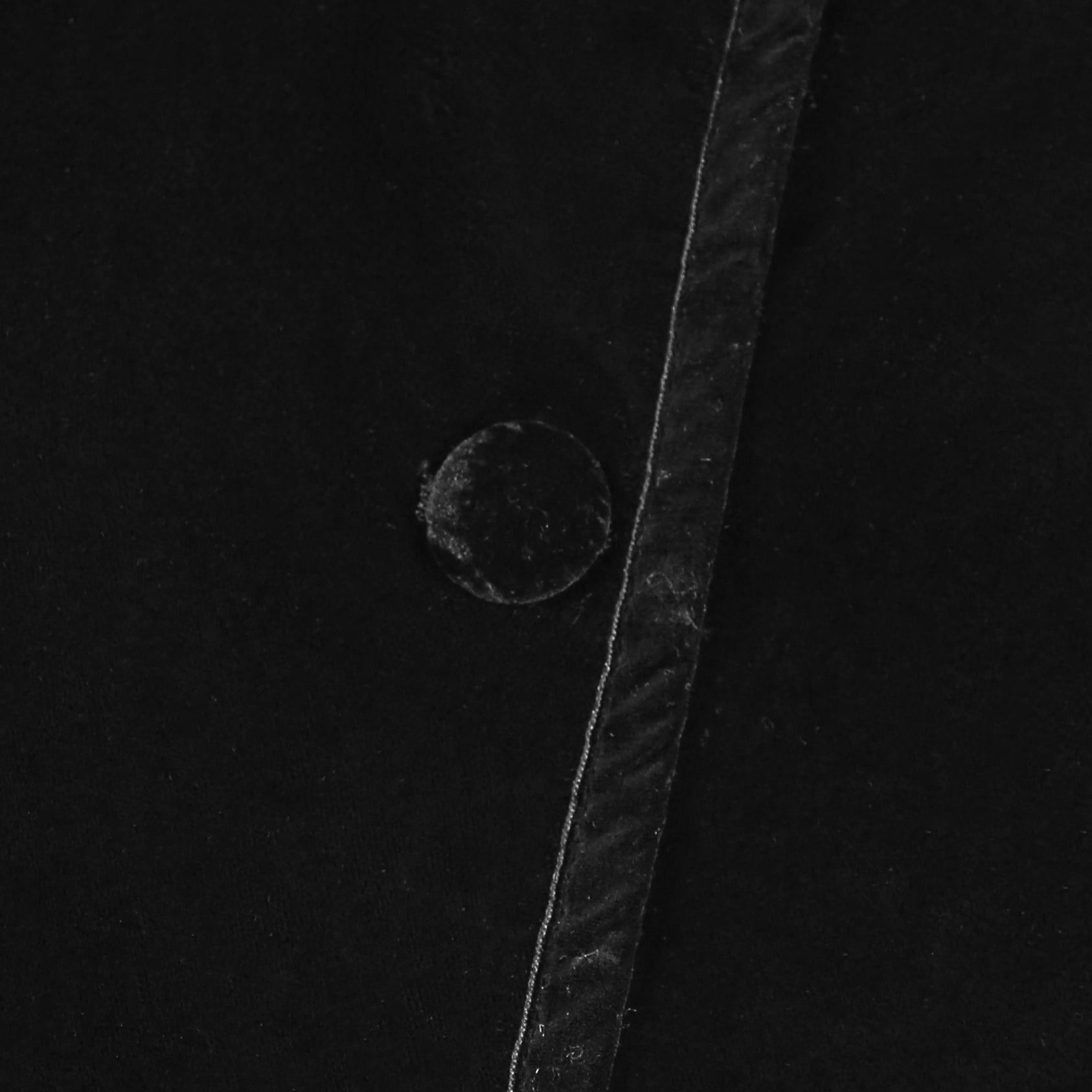 Black Velvet Stand-Collar Jacket