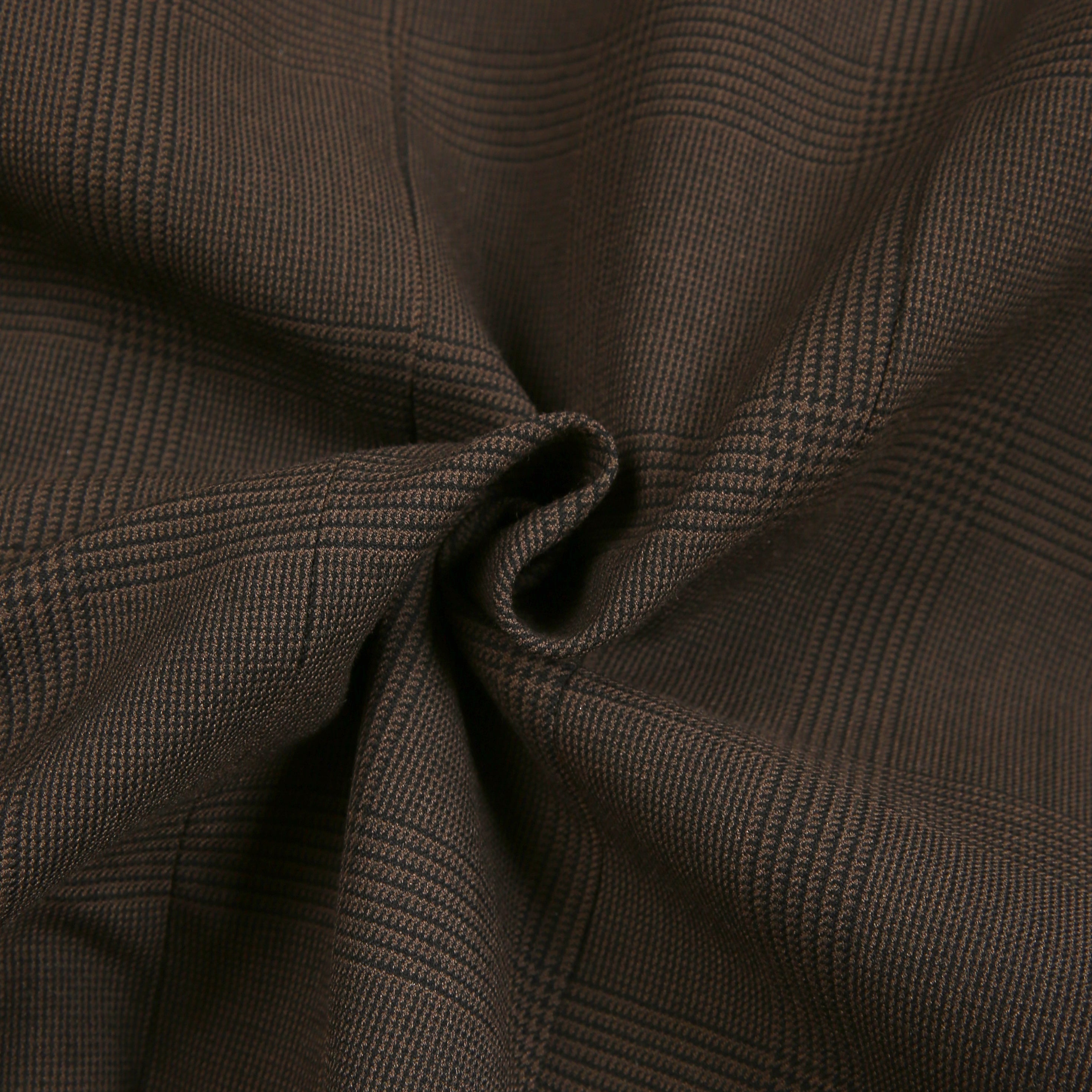 Brown Stand-Collar Jacket