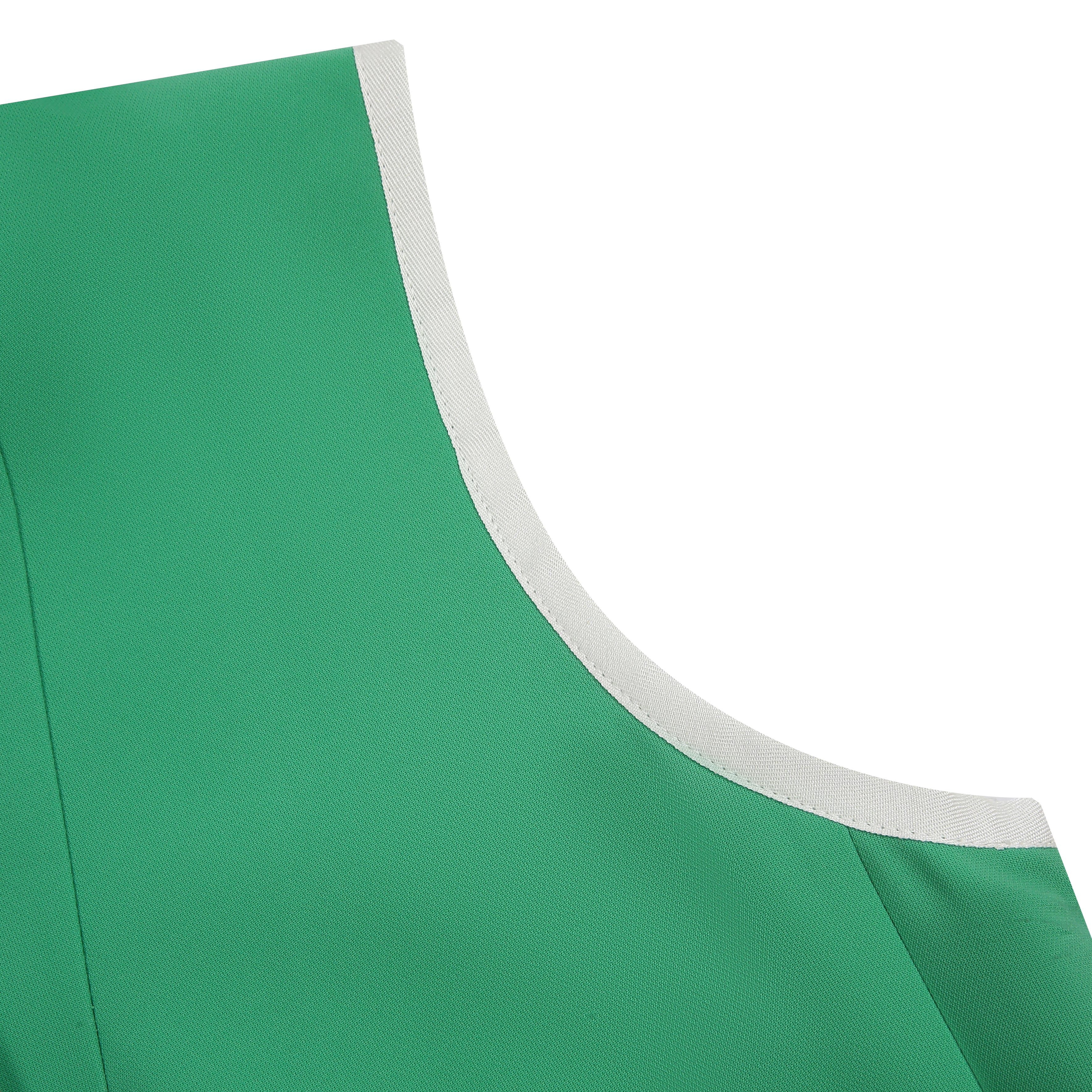 Green Stand-Collar Vest