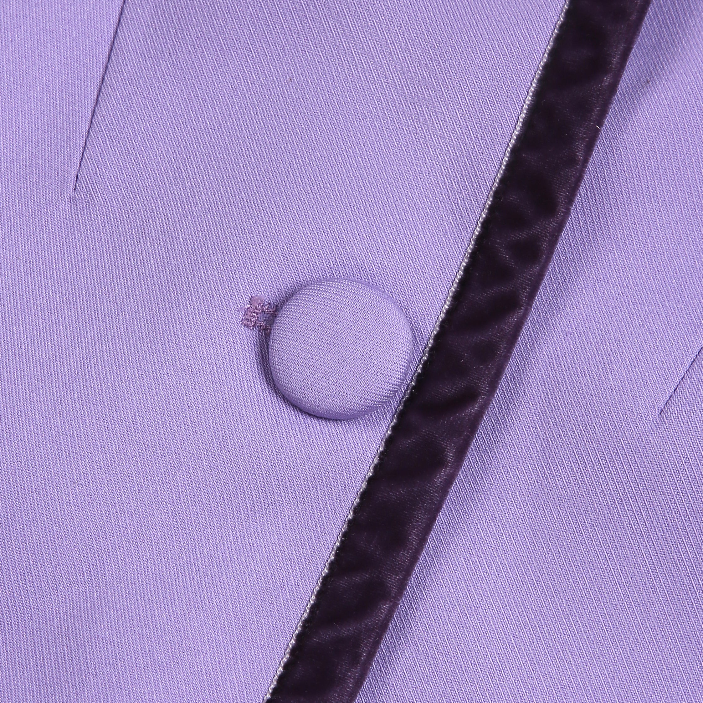 Purple Stand-Collar Vest