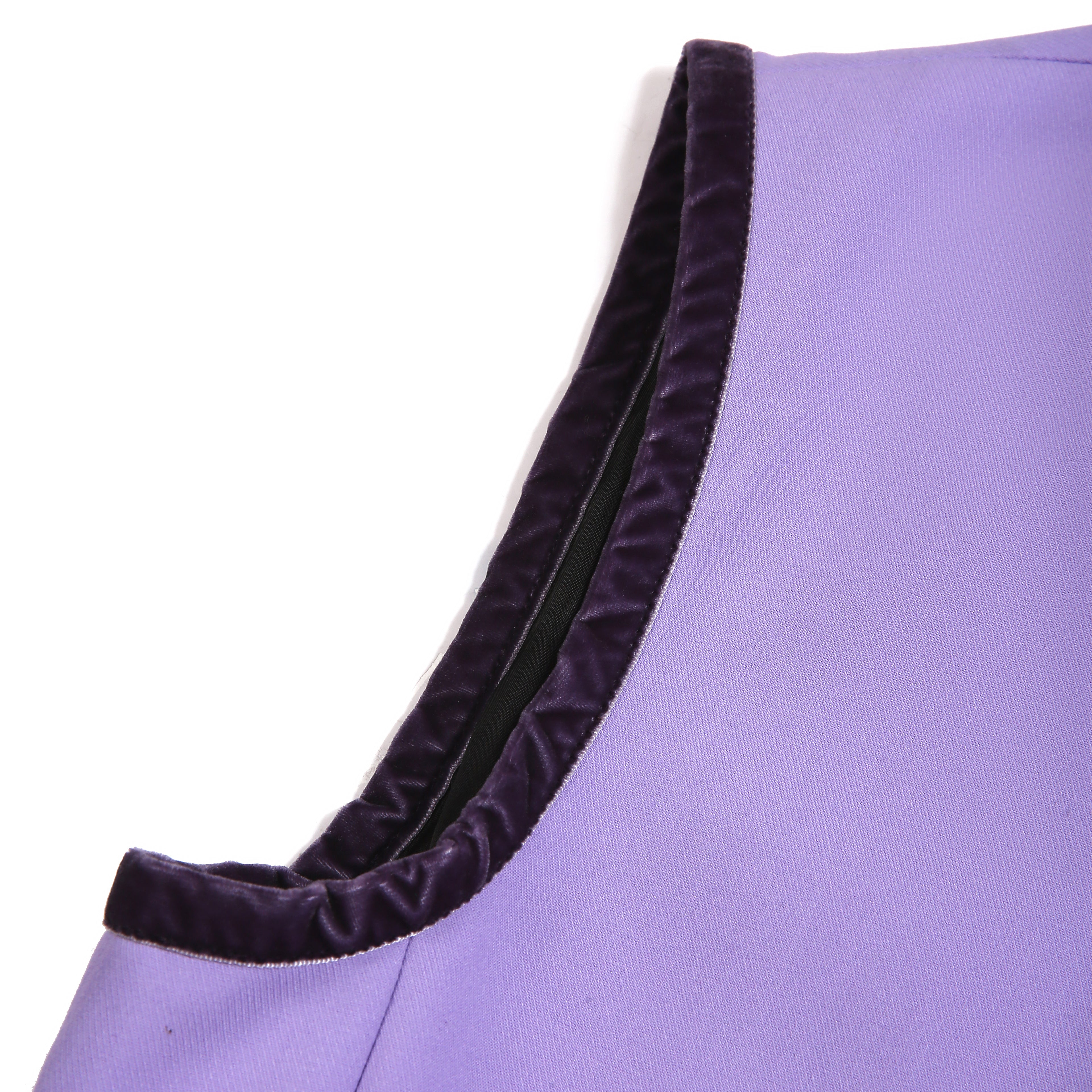 Purple Stand-Collar Vest