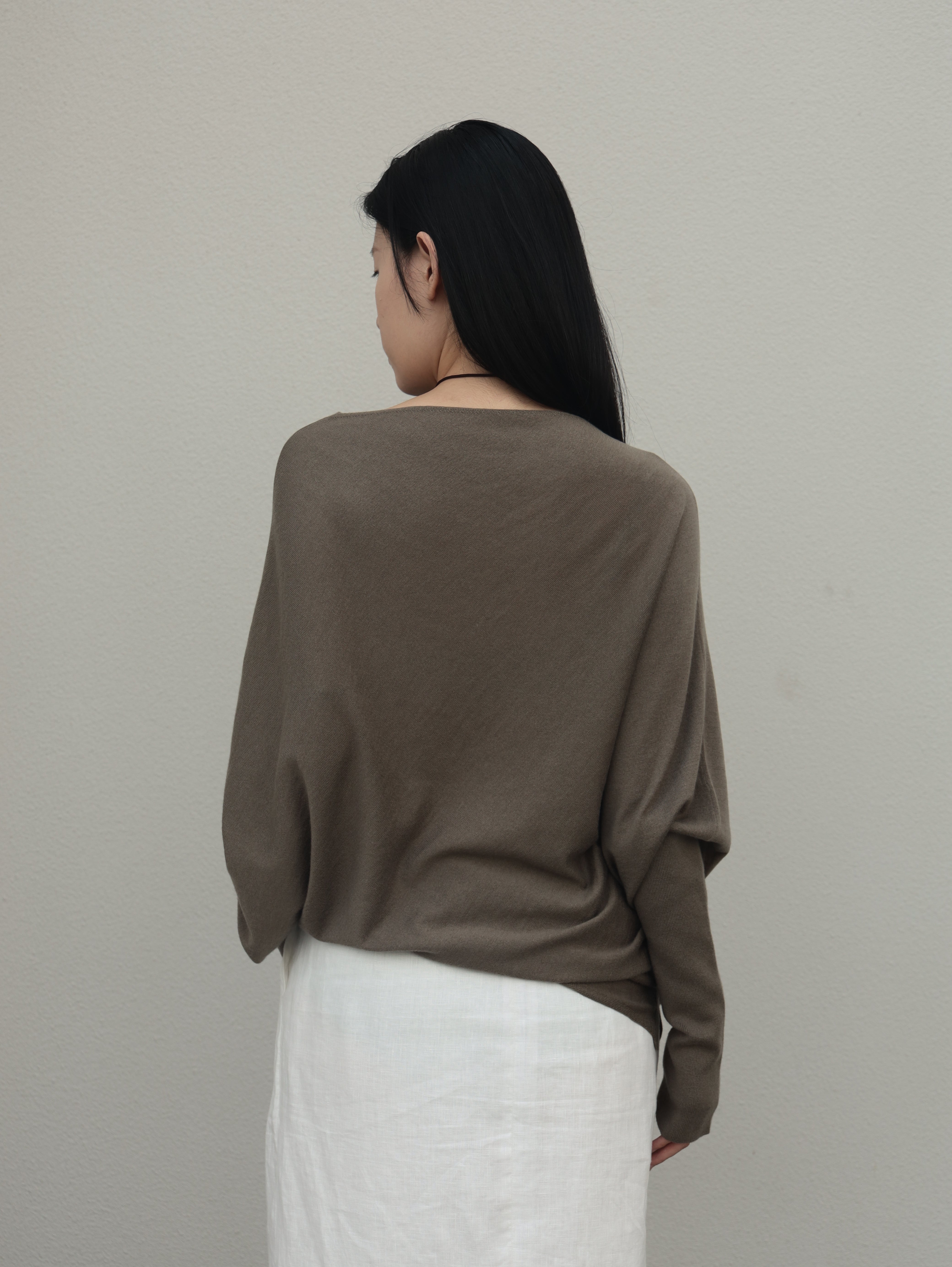 HDL Paire Flamma Draped Asymmetric Off-Shoulder Top