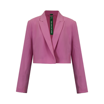 Pink Cropped Blazer