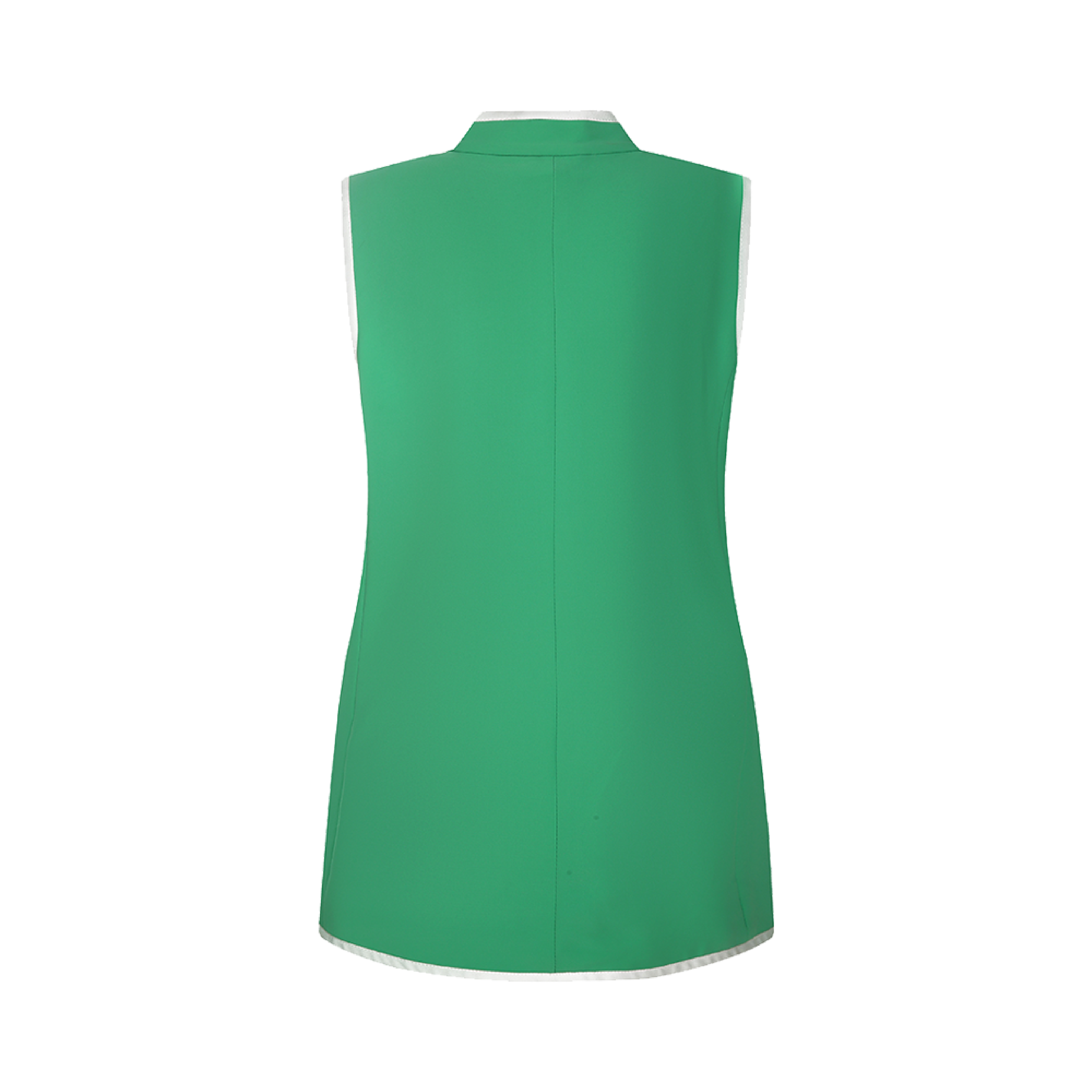Green Stand-Collar Vest