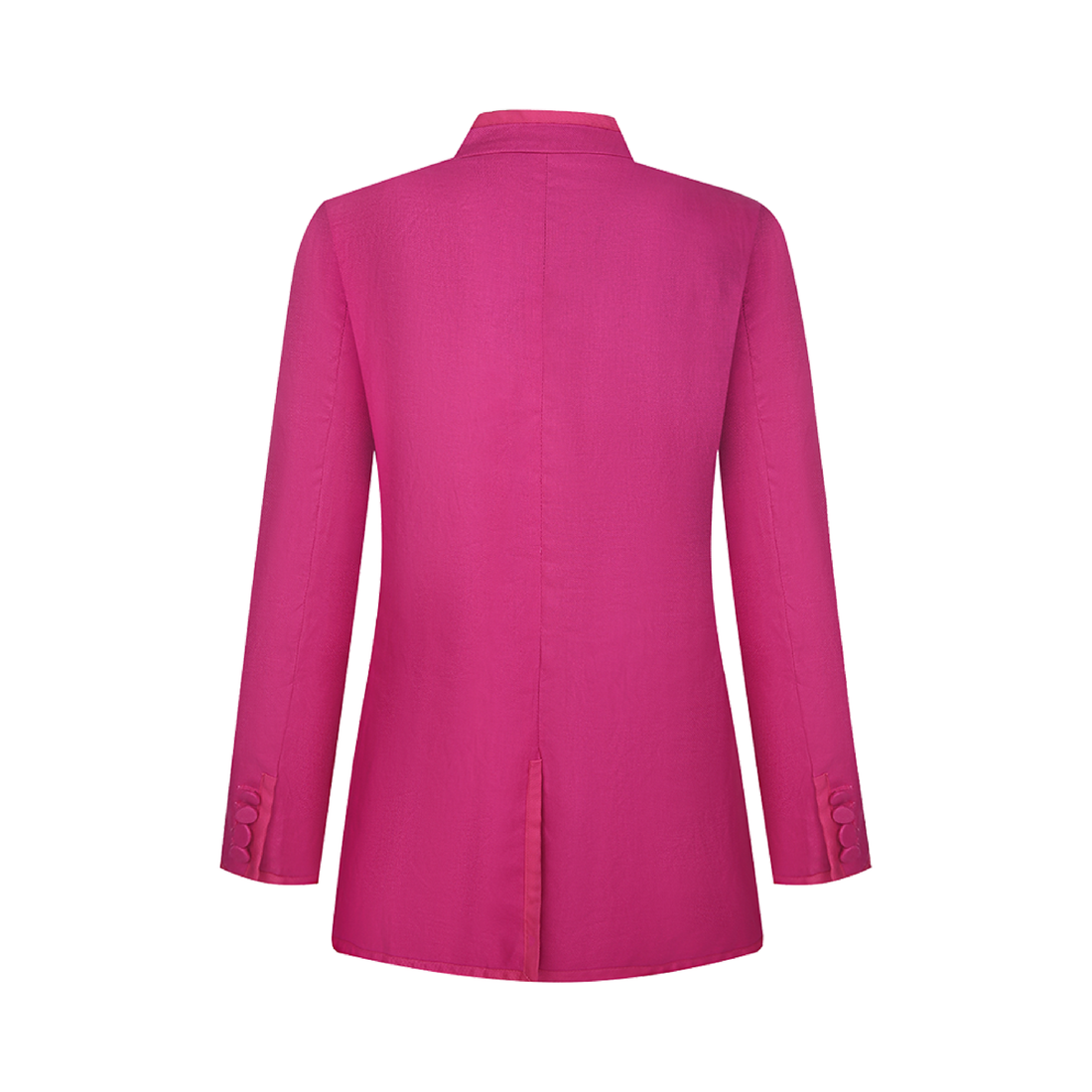 Rose Red Stand-Collar Jacket