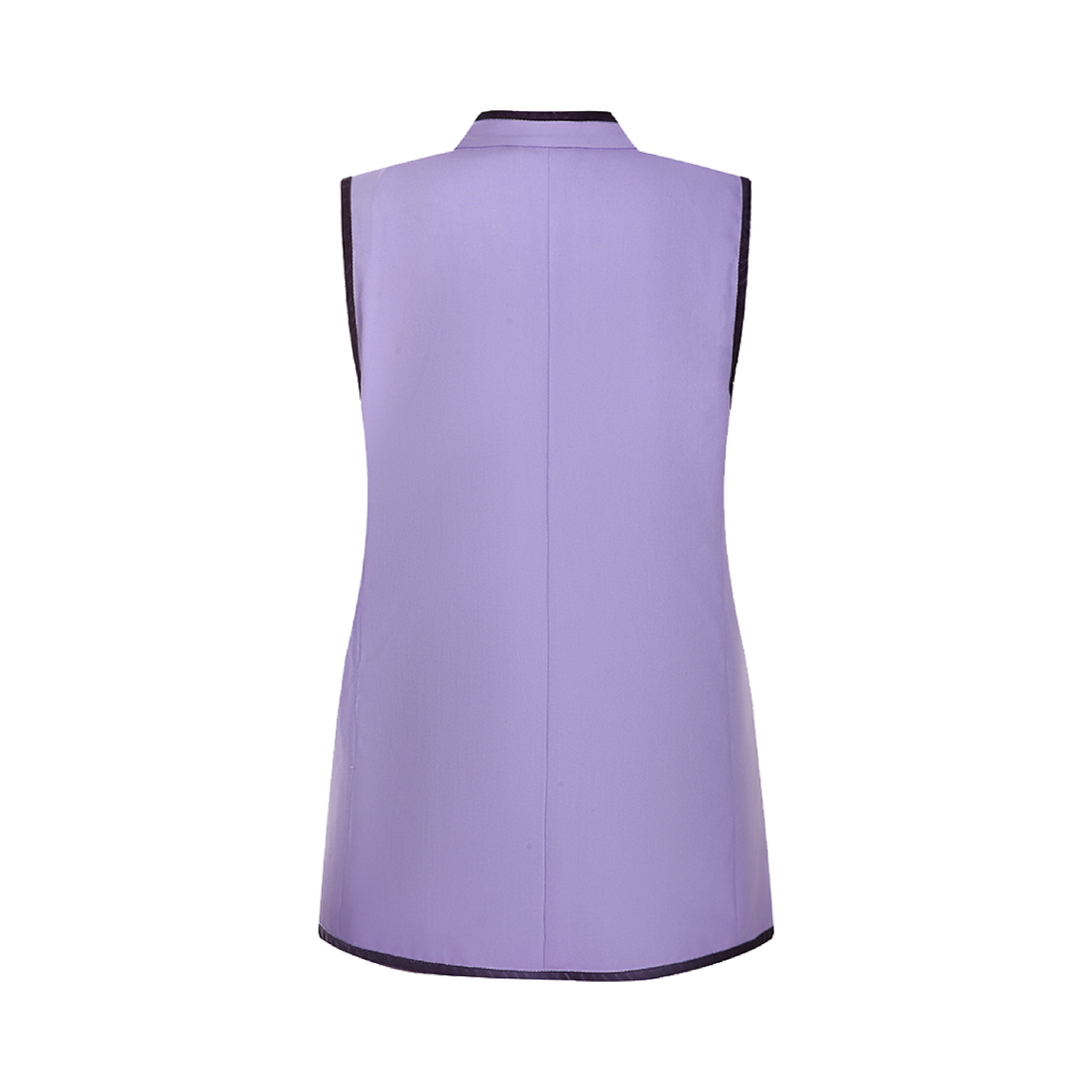 Purple Stand-Collar Vest